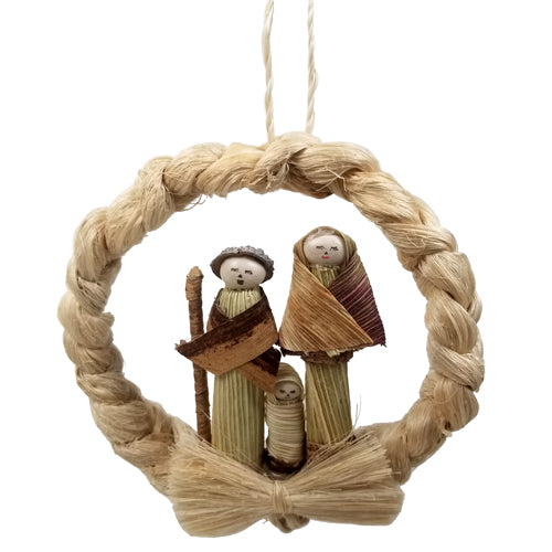 Nativity Wreath Ornament