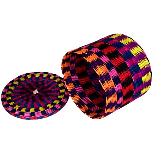 Handwoven Round Box from Toquilla Fiber