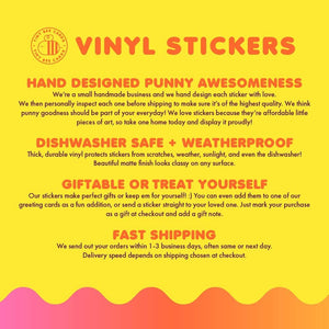 Tiny Bee Cards - Read Banned Books Vinyl Sticker