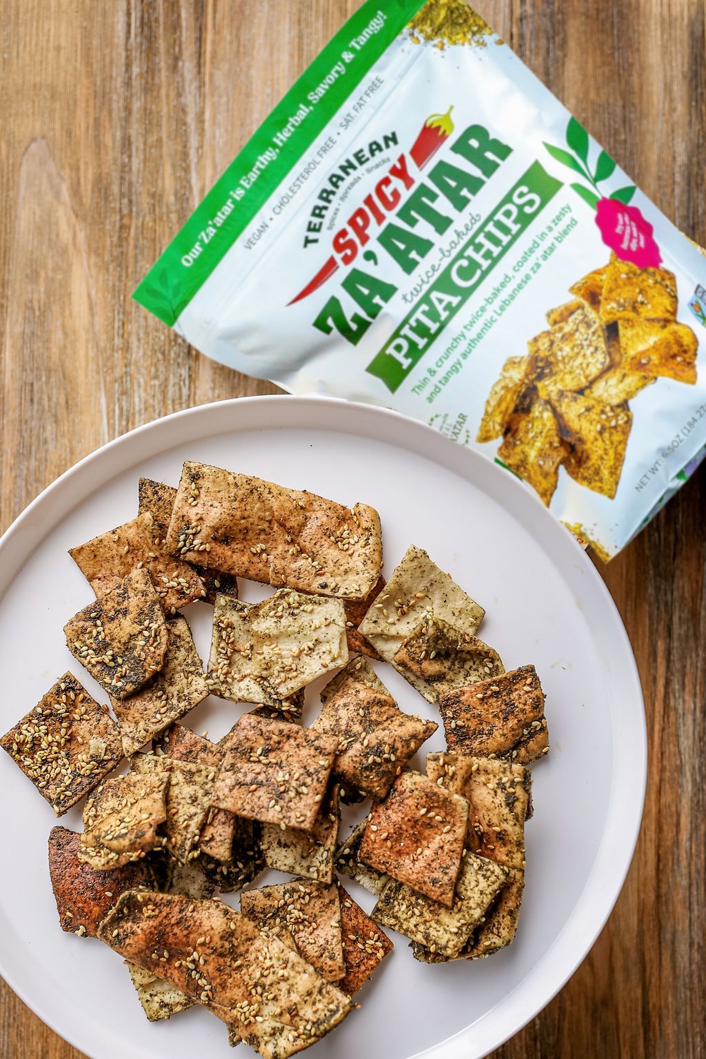 Za'atar Pita Chips (6.5oz.) Please select spicy or original za'atar.