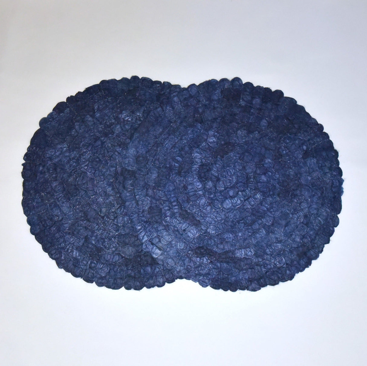 Mulberry Silk Charger (Pair) - Sea Blue