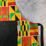 Handmade Kente Print | African Print Apron with Pocket-1