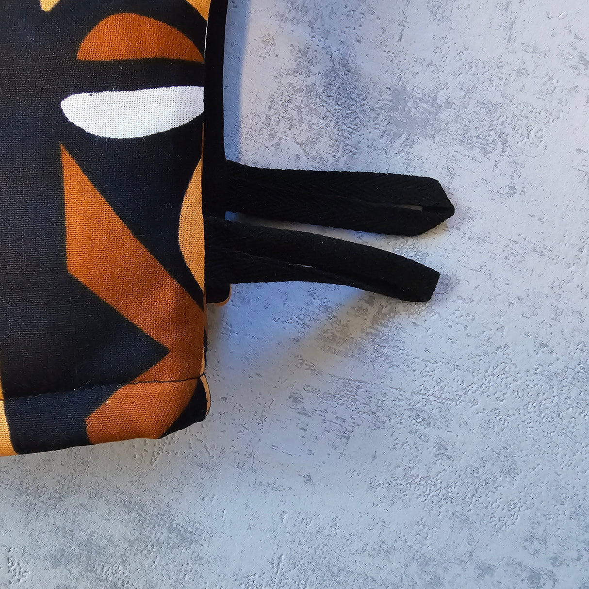 Set of 2 Handmade "Mudcloth" Bogolan Print Inspired African Print Oven Glove-2