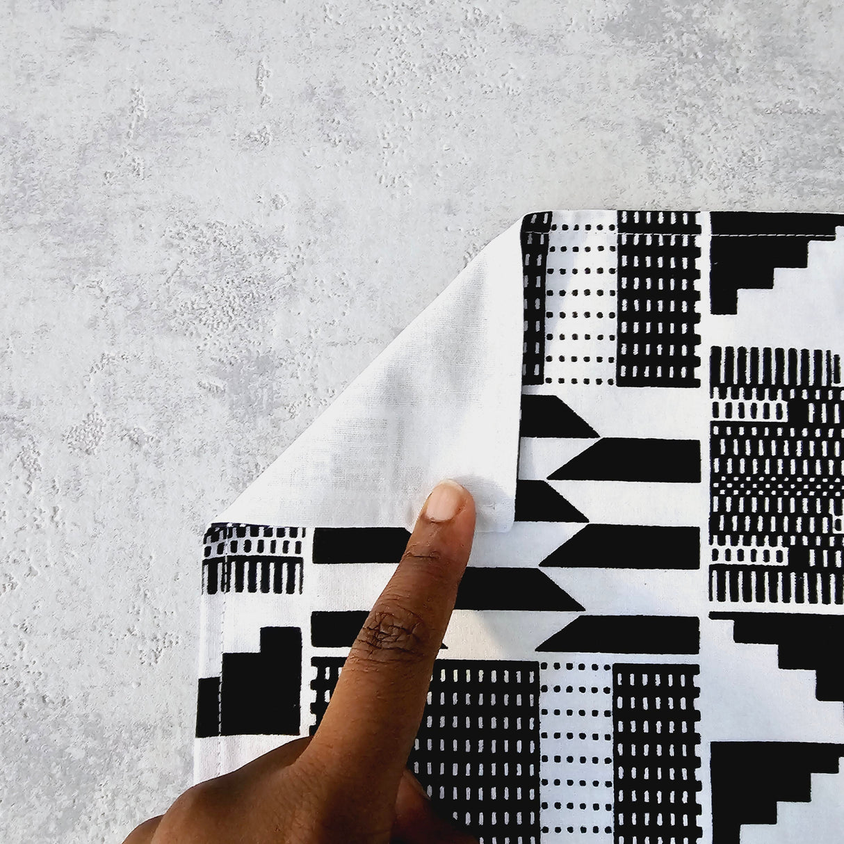 Handmade ''Bogolan'' Inspired Print Placemats | African Print Washable Placemats-2