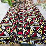 Handmade Table Runner 160x35cm | 180x35 | 200x35cm | African Print "Mudcloth" Bogolan Inspired Print  Made from 100% African Print Fabric-1
