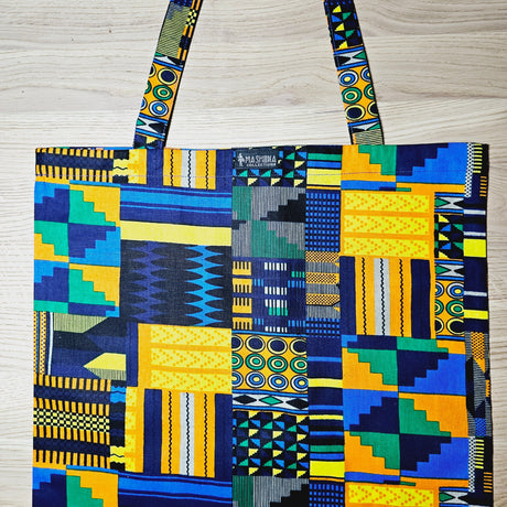 Handmade Tote Bag African Print  | Beach Bag | Shopping Bag-2