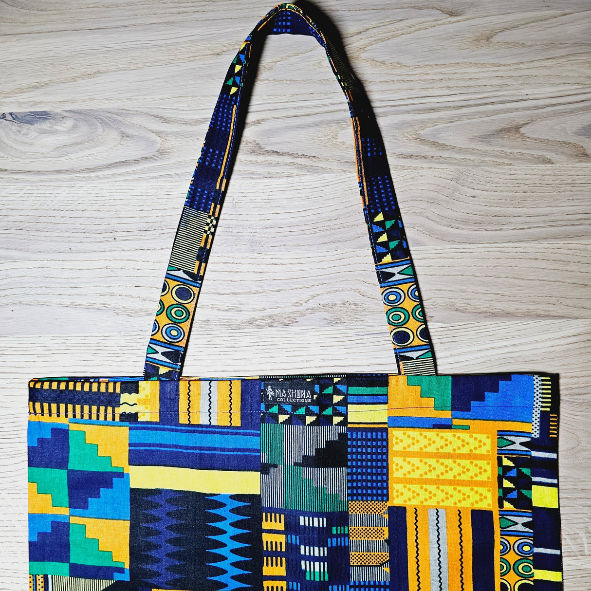 Handmade Tote Bag African Print  | Beach Bag | Shopping Bag-3