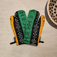 Set of 2 Handmade "Mudcloth" Bogolan Print Inspired African Print Oven Glove-0