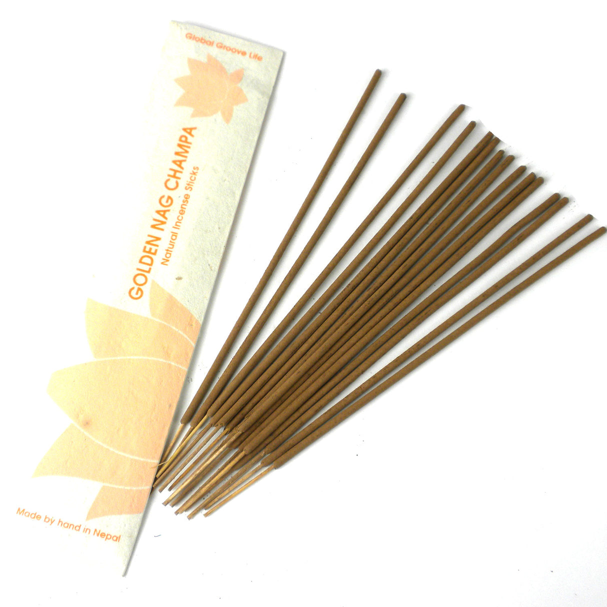 Stick Incense, Golden Nag Champa - 10 Stick Pack