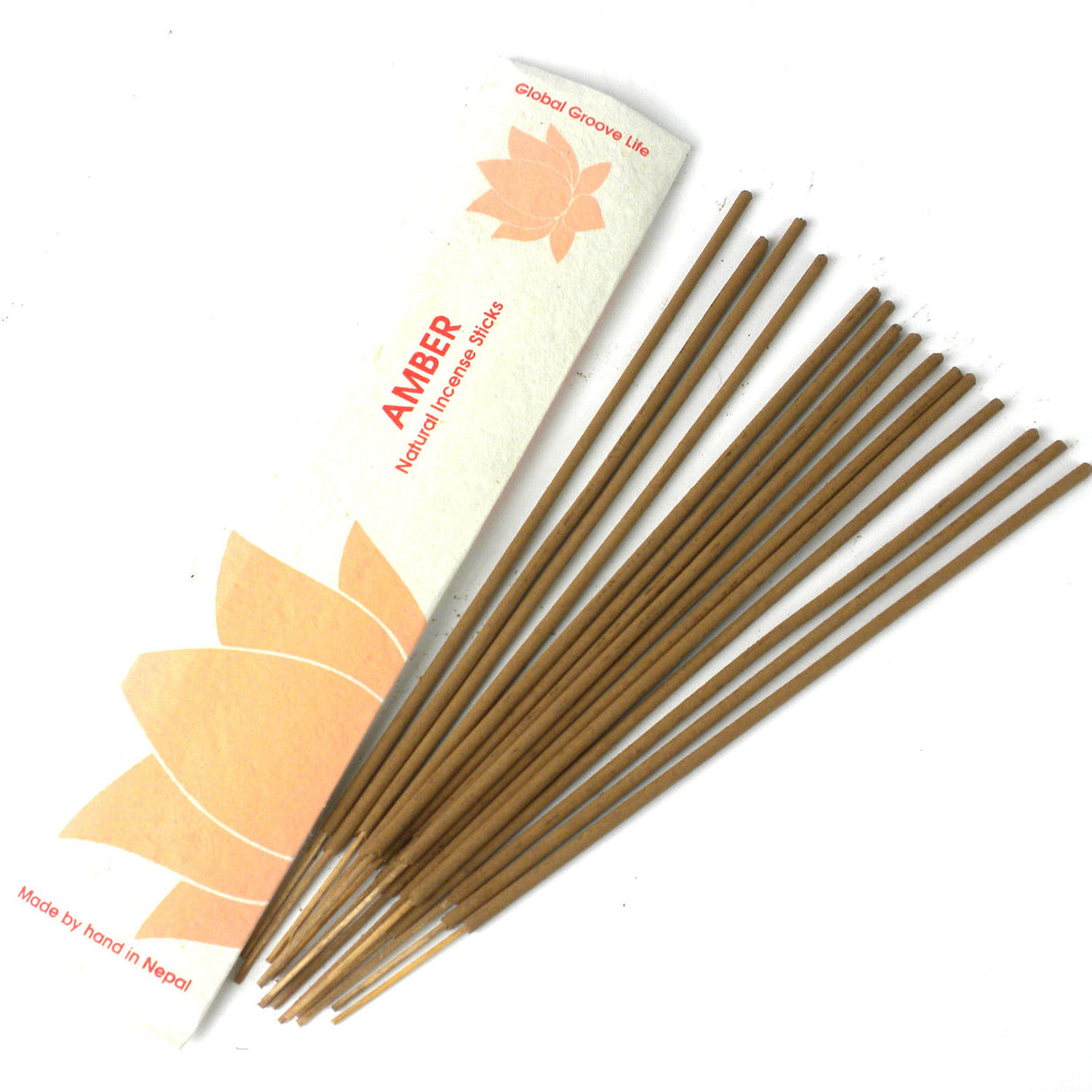 Stick Incense, Amber - 10 Stick Pack