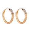 Snake Hoop Ring Earrings-1