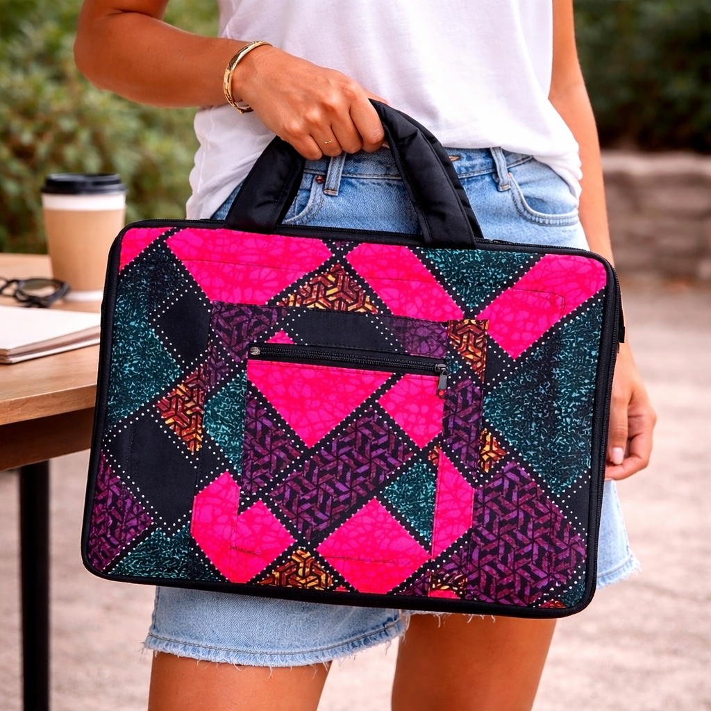 Ugandan Fabric Laptop Bag