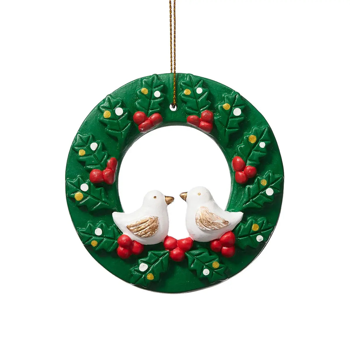 Peace Dove Wreath Christmas Ornament
