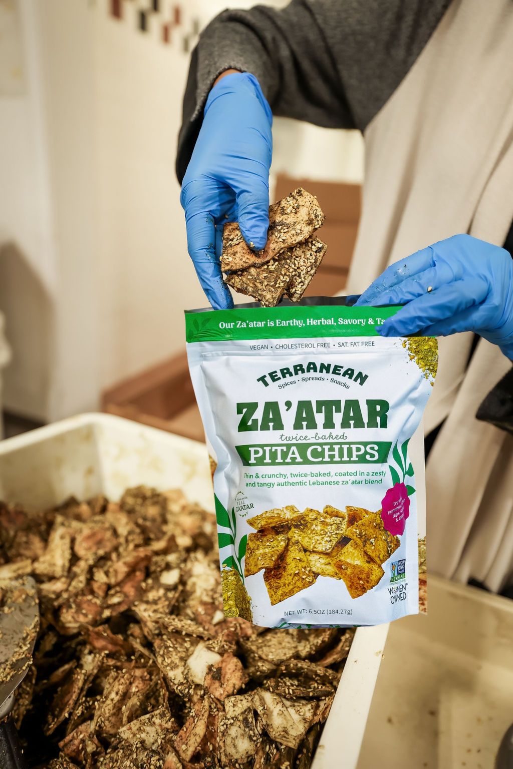 Za'atar Pita Chips (6.5oz.) Please select spicy or original za'atar.