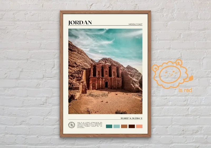 Middle East Art Poster Syria Lebanon Amman Palestine Canvas Printing Wall Art