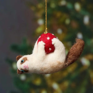Playful Kitty Christmas Ornament