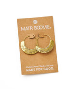 Yashi Embossed Hoop Earrings