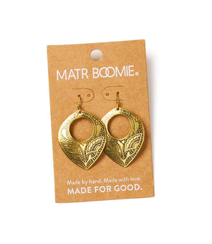 Yashi Embossed Statement Earrings