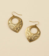 Yashi Embossed Statement Earrings