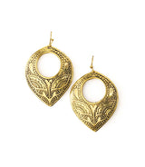 Yashi Embossed Statement Earrings