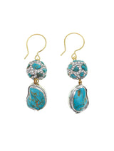 Turquoise Dangles Earrings EE010-0