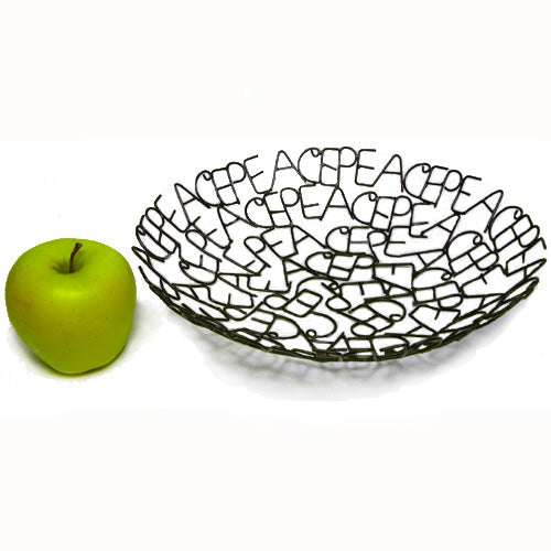 Recycled Metal Word Bowl-1