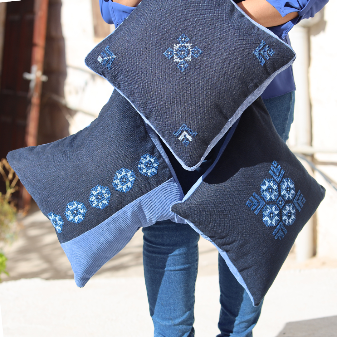 Eyes Pillow Cover - Blue