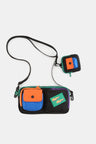 Himawari Removable Strap Nylon Crossbody Bag with EarPods Bag