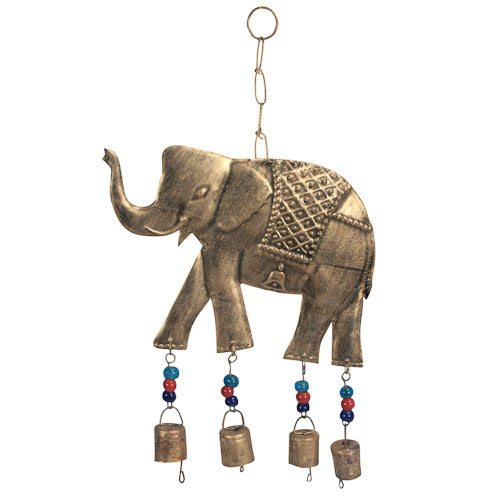 Metal Elephant Chime w/ Bells