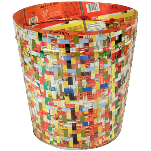 Recycled Metal Wastebasket