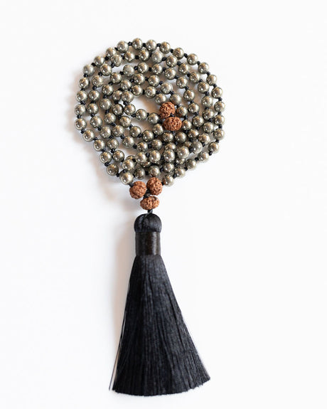 Pyrite Shield Mala-4