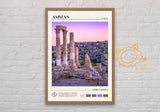 Middle East Art Poster Syria Lebanon Amman Palestine Canvas Printing Wall Art