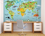 MAP WALL DECALS, KIDS WALL STICKERS, WALL DECOR-11