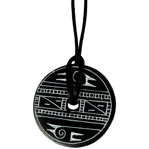 Coal Pendant w/ Bird Design