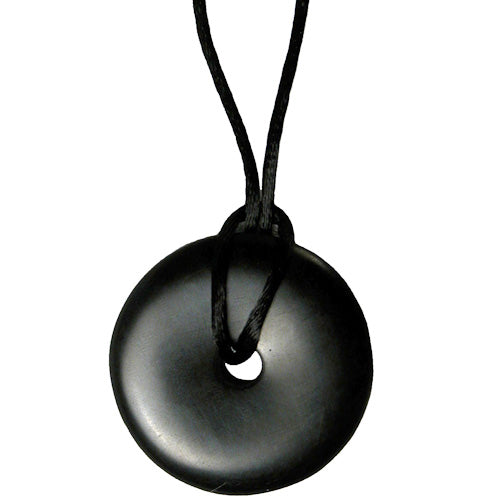 Coal Donut Pendant