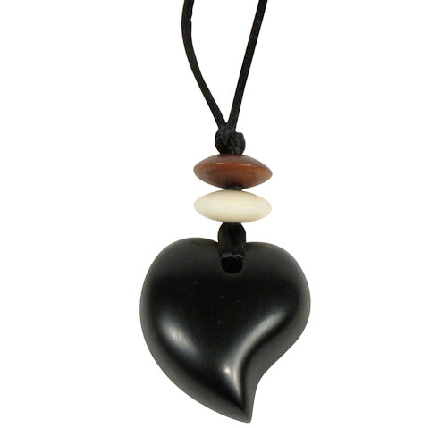 Coal Raindrop Pendant