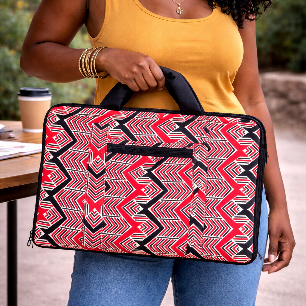 Ugandan Fabric Laptop Bag