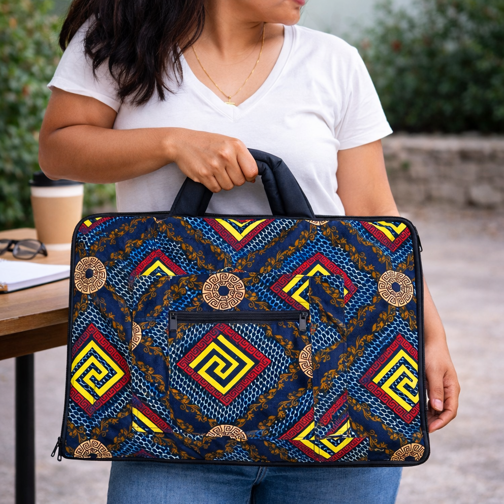 Ugandan Fabric Laptop Bag