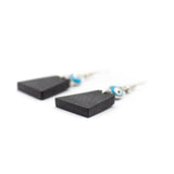 Blue eyes and trapezoidal pendant earrings-ER-091-1