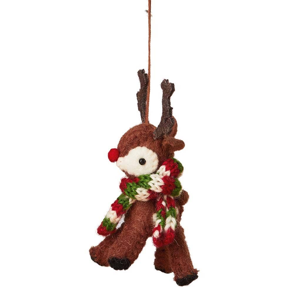 Red-Nose Reindeer Christmas Ornament
