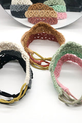 Assorted 2-Pack Macrame Flexible Headband