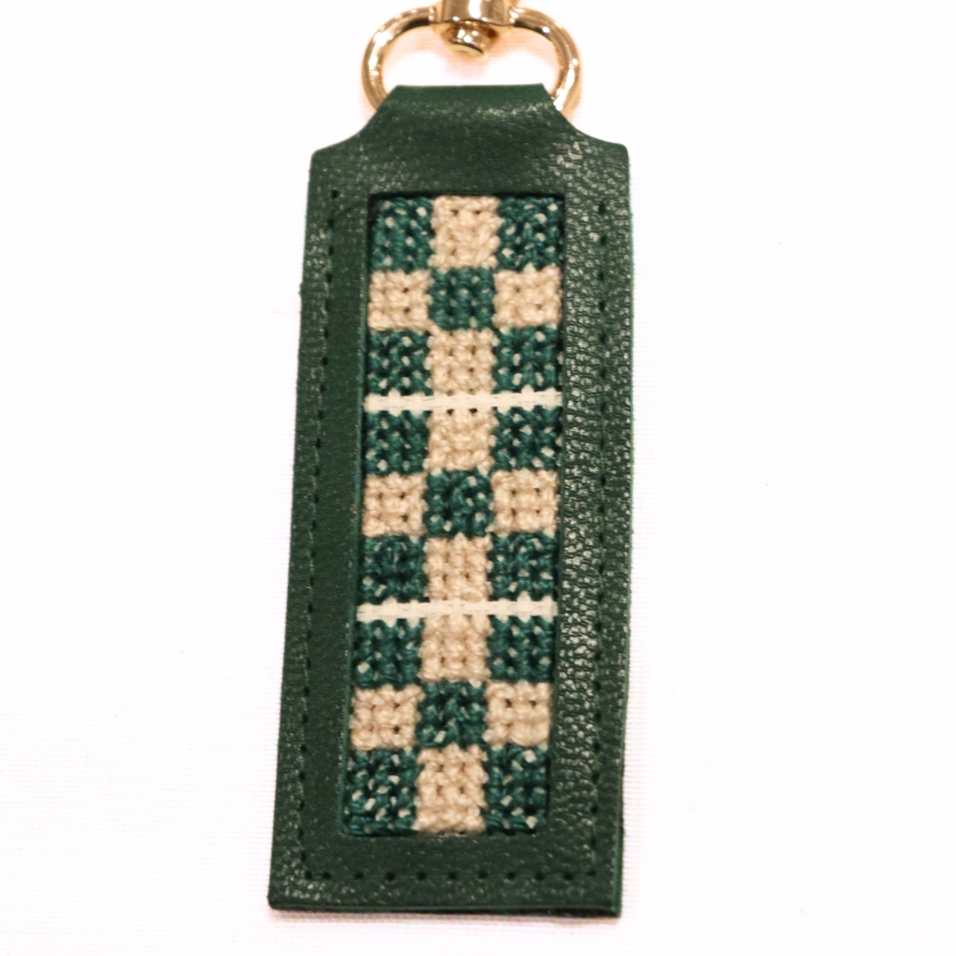Leather Key Fob - Checkers