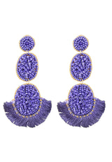 El Nicho Violet Earrings by Bombay Sunset-3