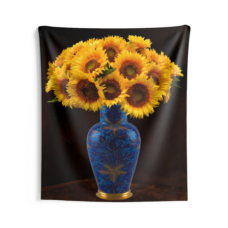 Colorfull Vase Sunflower Tapestry-2