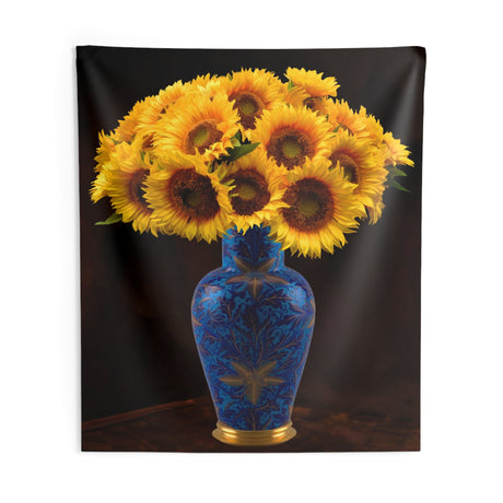 Colorfull Vase Sunflower Tapestry-3