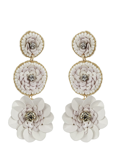 Niquero White Earrings by Bombay Sunset-3