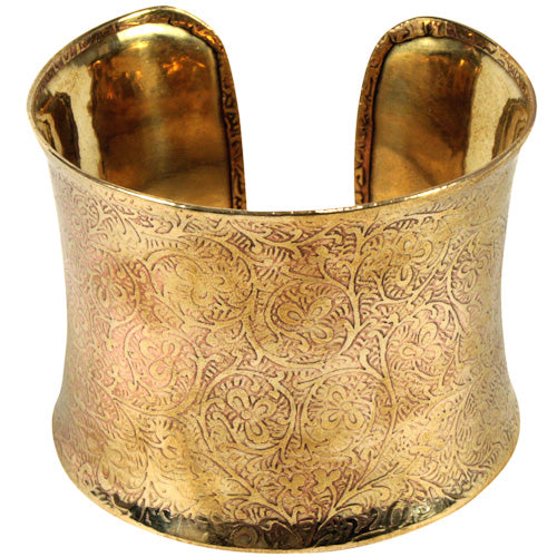 Bronze Cuff with Vine Detail