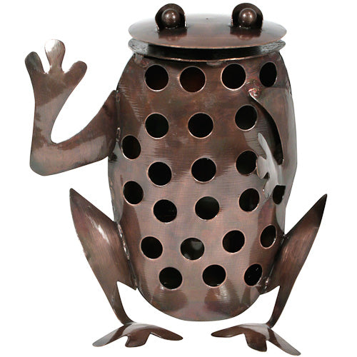 Recycled Metal Frog Luminary