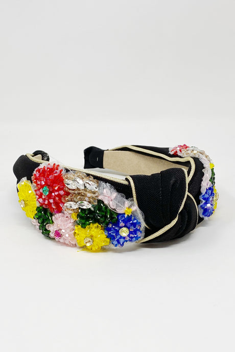 Luxe Flower Bead Headband-1