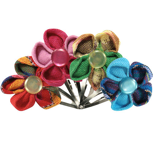 Cotton Flower Hair Clip